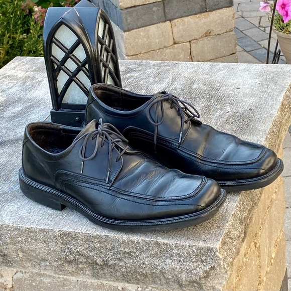 Johnston & Murphy Other - Johnston & Murphy Men’s Black Leather Dress Shoe Loafer US Size 11.5, Europe 45